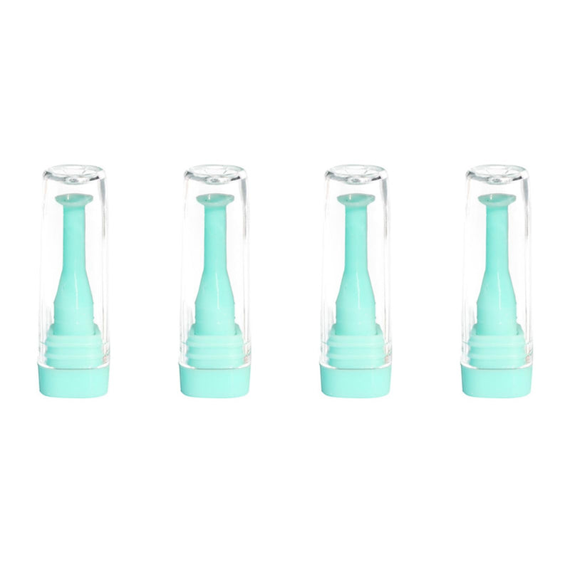 [Australia] - Pack of 4 contact lens insertion aids, contact lens remover, contact lens sucker, silicone base, transparent case, for soft and hard lenses, for safe, hygienic lens management on the go 