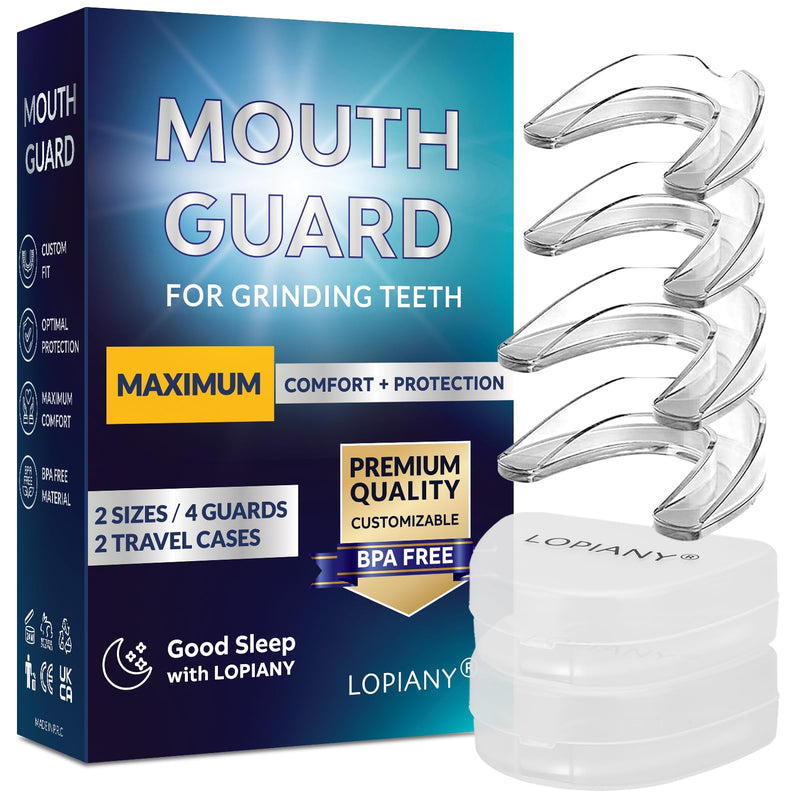 [Australia] - Nighttime grinding splint, teething splint, teething splint for the night, 2 sizes, 4 moldable mouthguards 