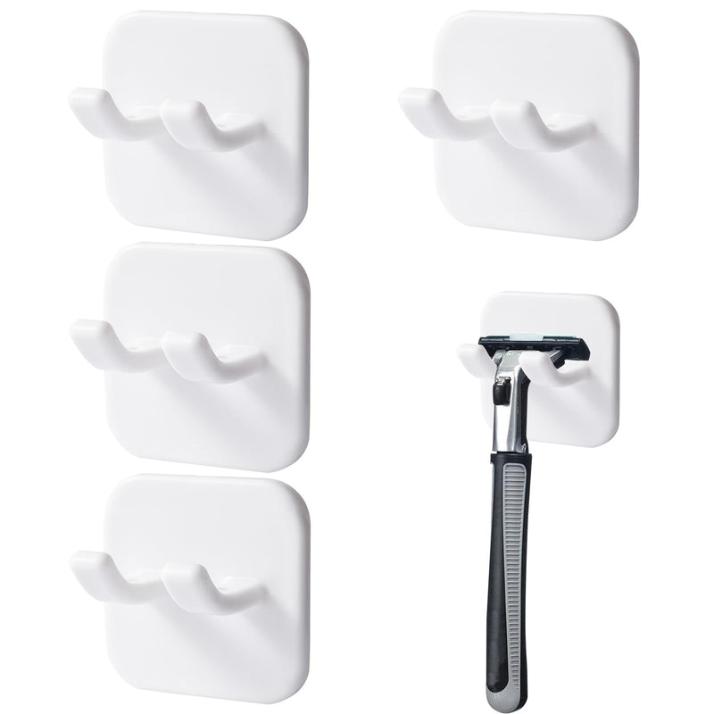 [Australia] - pcsfoe Pack of 4 razor holder shower, razor holder shower, razor holder without drilling, razor holder, razor holder shower, holder razor shower for bathroom kitchen toilet office (black) 