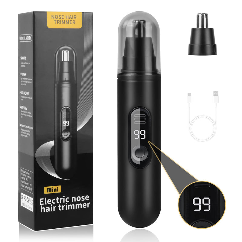 [Australia] - AOGOE Nose Hair Trimmer, USB Rechargeable Nose Hair Trimmer, Painless Nose Hair Trimmer, Ear Hair Trimmer, Professional Nose Hair Remover for Men and Women 