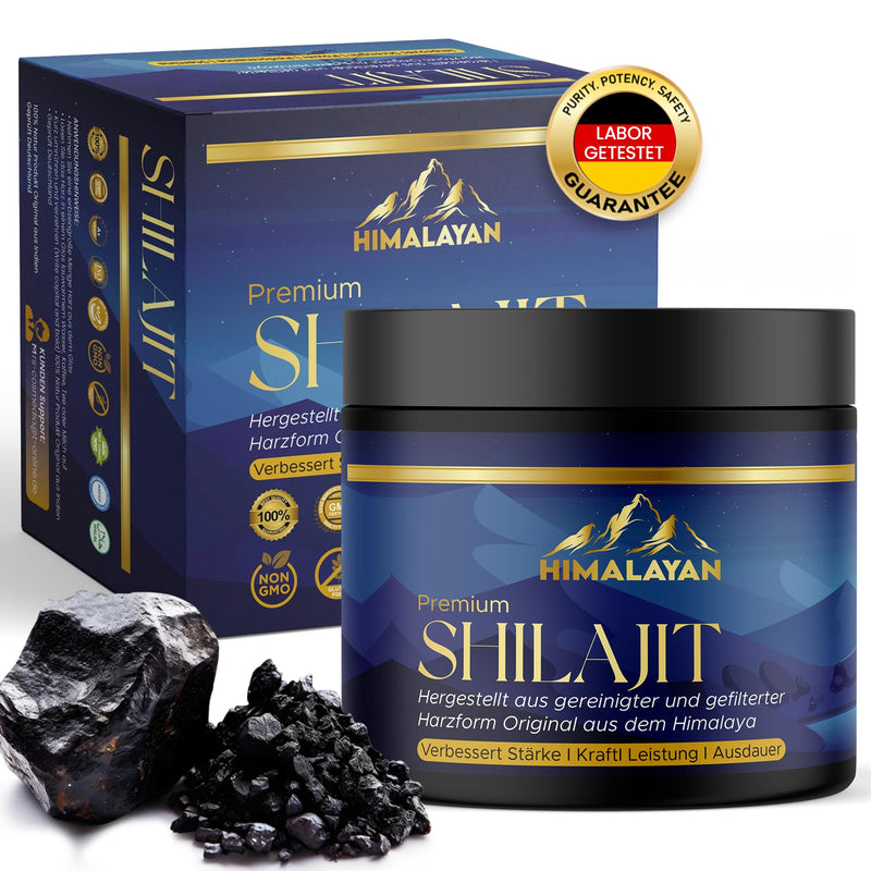 [Australia] - Premium Shilajit resin 100% pure | 89% micronutrients, 85+ minerals | Himalaya Mumijo Shilajit, Vegan & Natural | Energy & vitality including measuring spoon 