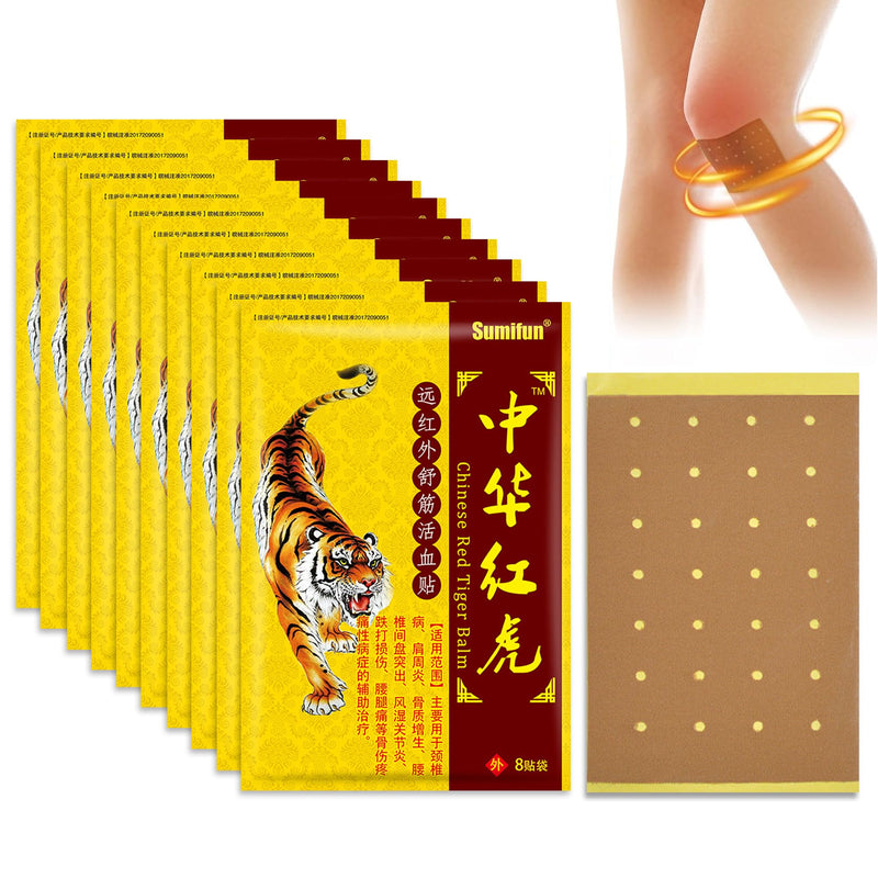 [Australia] - Pain relief patch, 80 pieces tiger soreness relief patch, neck back pain relief patch, plaster for sore muscles, back pain and stiffness 