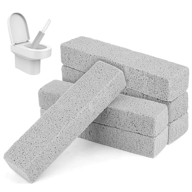 [Australia] - Pack of 6 Pumice Stone Toilet, Pumice Stone for Toilet, Pumice Stone Toilet Block, Grill Pumice Stone Cleaning Stone with Handle, Blocks Pumice Stone Cleaning Stone, Urine Stone Remover Toilet Stone for Toilet, Bathroom, Kitchen, Foot Care 
