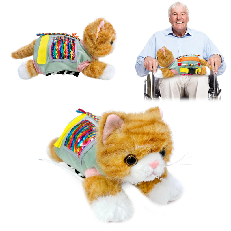 [Australia] - Fidget Blanket, Nesting Blanket for Dementia Sufferers, Seniors & Dementia Occupation Hands, Fidget Sensor Blanket for Dementia, Gift and Activities for Seniors with Alzheimer's or Dementia 