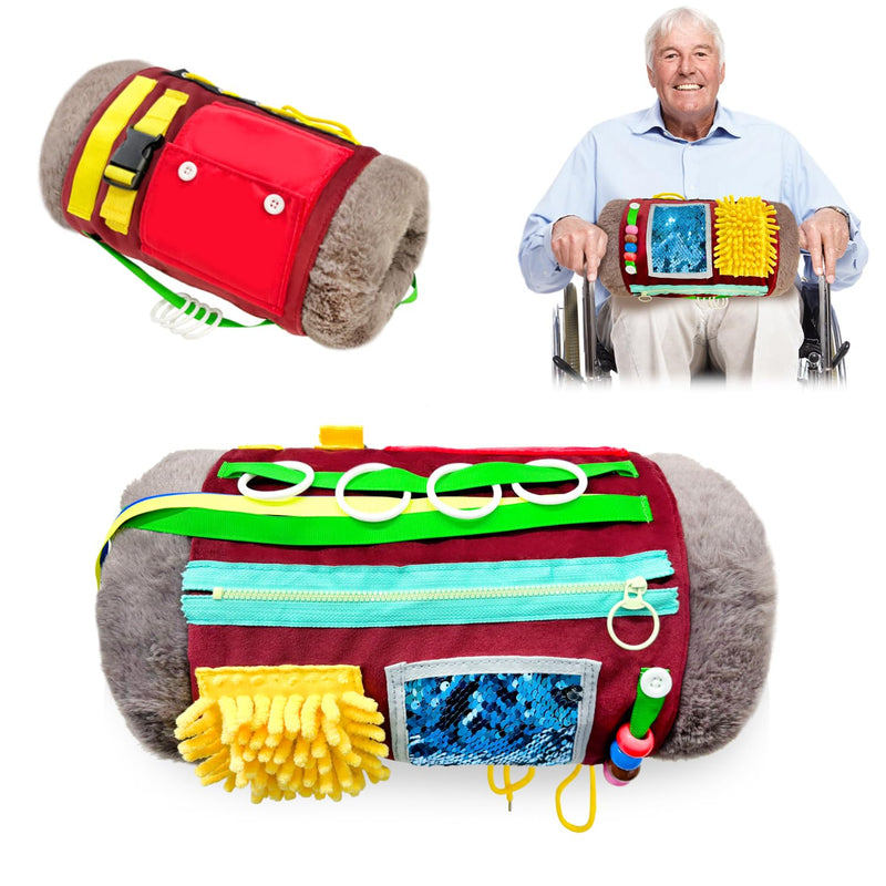 [Australia] - Fidget muff and nest blanket for dementia sufferers, seniors & dementia activity hands, dementia blanket, toy for dementia sufferers, sensory blanket, Alzheimer's, dementia, Asperger's, anxiety, autism 