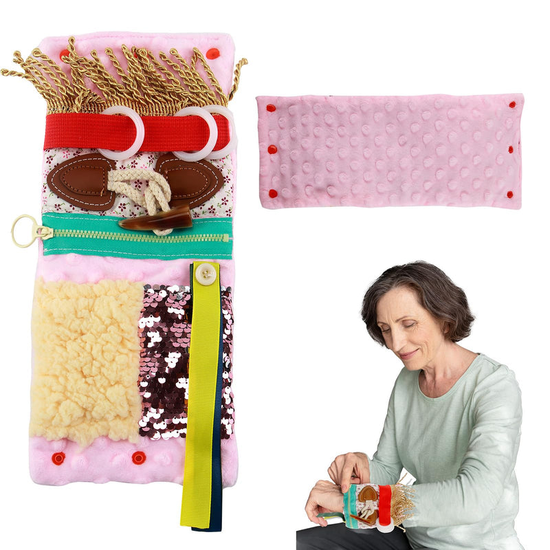 [Australia] - Fidget Wrist Cuff Sensory Toy-Fidget Toys for Dementia Products for Elderly, Anxiety Sleeve, Gifts and Activities for Seniors with Alzheimer's or Dementia, Sensory Fidget Spi 