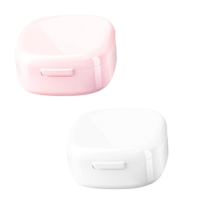[Australia] - Thoquene 2 pieces braces box, denture box with sieve, dentures box 