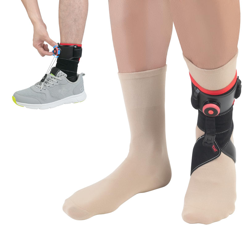 [Australia] - Tech Love AFO Foot Lifter Orthosis - Patented Foot Lifter to Support Walking with Shoes, Cramp and Ankle Sprain Prevention, Unisex | Left foot 