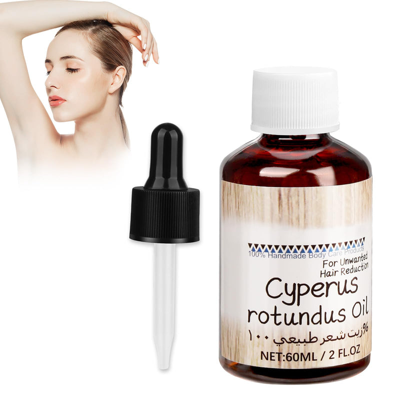 [Australia] - Cyperus Rotundus Oil, 60 Ml Cyperus Oil With Dropper, Pure Cyperus Oil, Cyperus Rotundus, Cyperus Oil Natural, Mature Cyperus Rotundus Oil To Reduce Body Hair Growth 