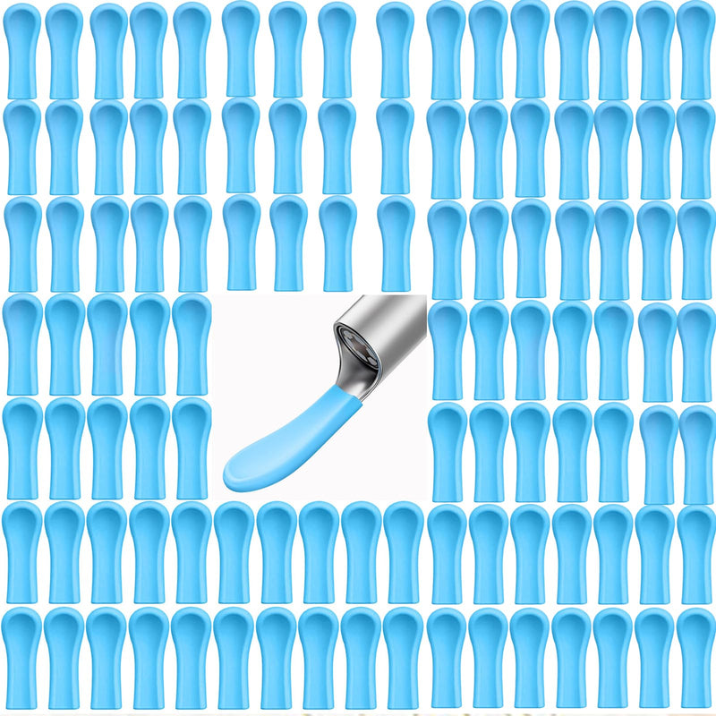 [Australia] - Auiremrti Pack of 100 silicone earwax remover replacement tips, ear spoon accessories for ear wax removal otoscope, smooth and soft earwax suction ear cleaner accessories 