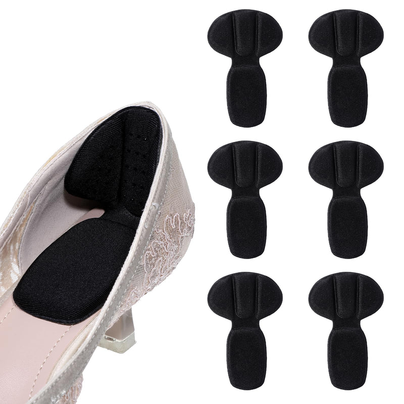 [Australia] - TIESOME 3 pairs of heel pads, heel pads, heel pads, shoes, 2-in-1 shoe insoles for shoes that are too large, heel protection insoles, shoes, women's grip heel, self-adhesive heel protection, heel cushion (black). 
