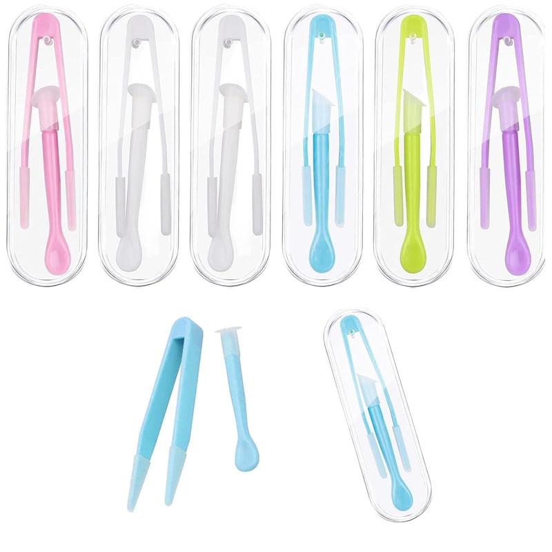 [Australia] - Pack of 6 contact lens insertion aids, contact lens tweezers, contact lens sucker, contact lens removal, contact lens remover, tweezers for contact lenses, contact lens aid for travel, household 