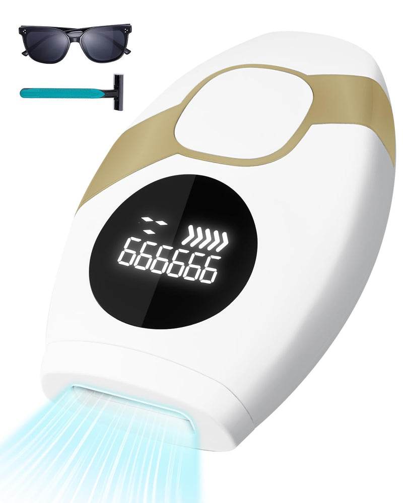 [Australia] - IPL device hair removal laser, 999,999 light pulses laser hair removal & 5 energy levels, automatic and manual mode, efficient laser painless result, for armpits, legs white 