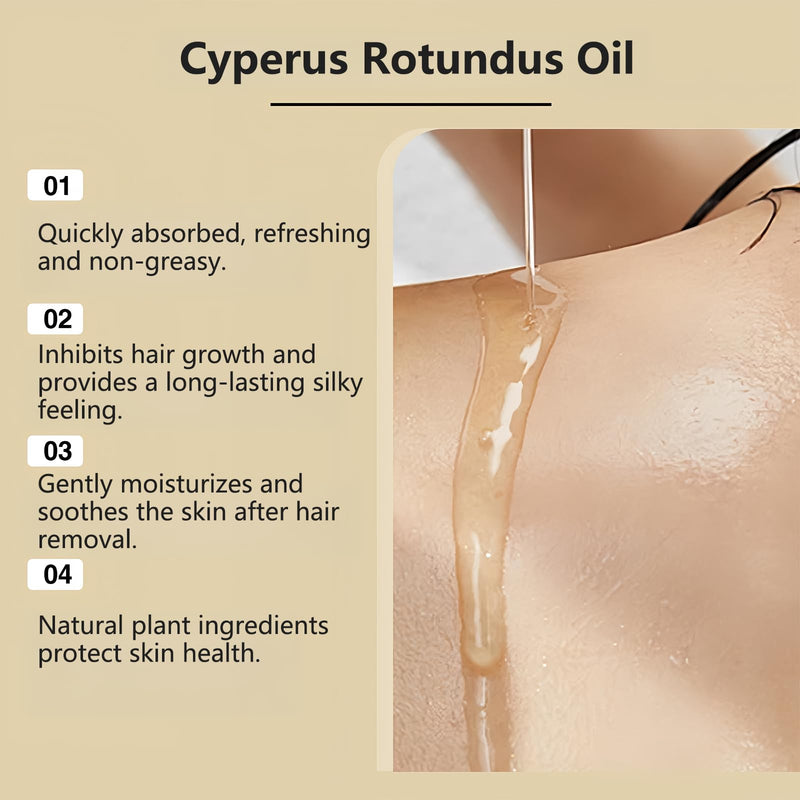 [Australia] - flintronic Cyperus Rotundus Oil, 2PCS Natural Vegetable Depilatory Oil, Cyperus Rotundus Oil for Hair Removal, Reducing Body Hair Growth, Skin Care, Relaxation and Care 120ML 2PCS Brown 