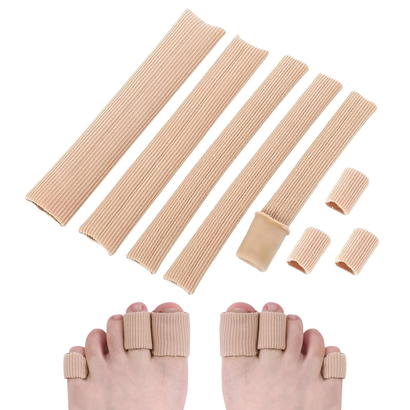 [Australia] - Pack of 3 toe protection, silicone toe protection, silicone toe protection, toe caps, toe separator, toe protection separator, tube bandage, pressure protection, for corns, calluses, thumb valgus toe protection 