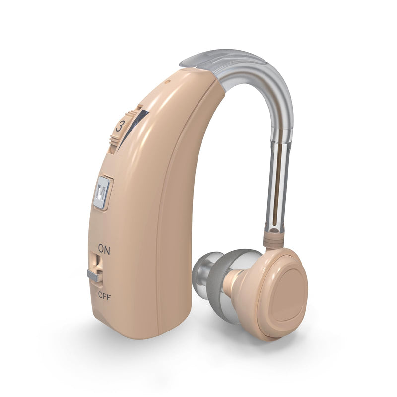 [Australia] - Delmicure 1303S Rechargeable Sound Device, Intelligent Noise Canceling, 2 Modes with Adjustable Volume Single-1303 Beige 