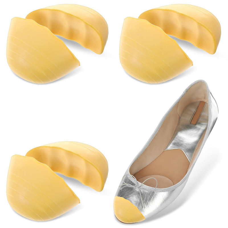[Australia] - Gjinxi 3 pairs of toe filler inserts, adjustable toe filler, front shoe filler, toe cushion for shoes that are too large, shoe size reducer for women, men, high heels, suit shoes, casual flats (skin colour), skin colour 