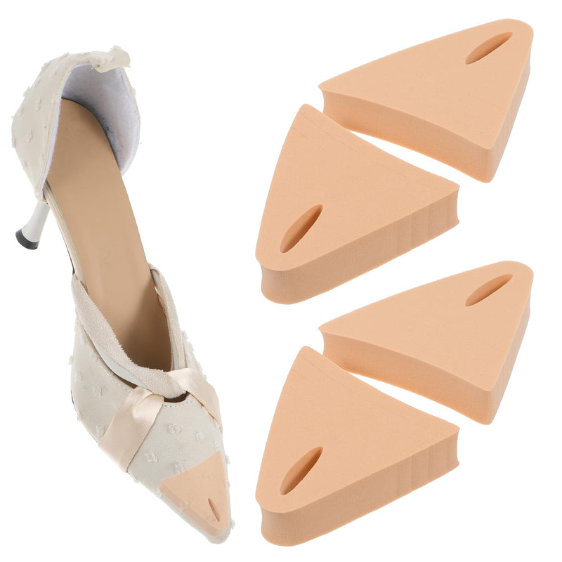 [Australia] - Qianyu Pack of 4 shoe fillers for shoes that are too big, soft shoe size reducer made of foam, tear-off toe inserts, make shoes smaller, reusable unisex toe filler made of foam, color 