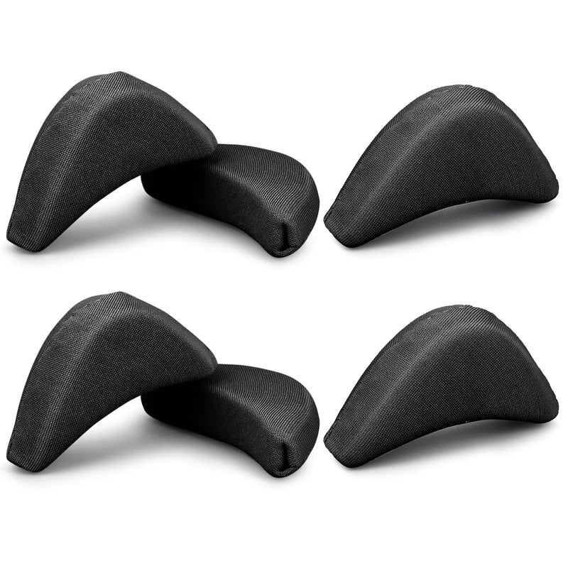 [Australia] - 5 Pairs Toe Filler Inserts Soft Large Toe Post Adjustable Shoe Filler Breathable Forefoot Pad Shoe Filler Unisex Shoe Pad Sponge Foot Brace Pad for Women Girls High Heel (Black) Black 