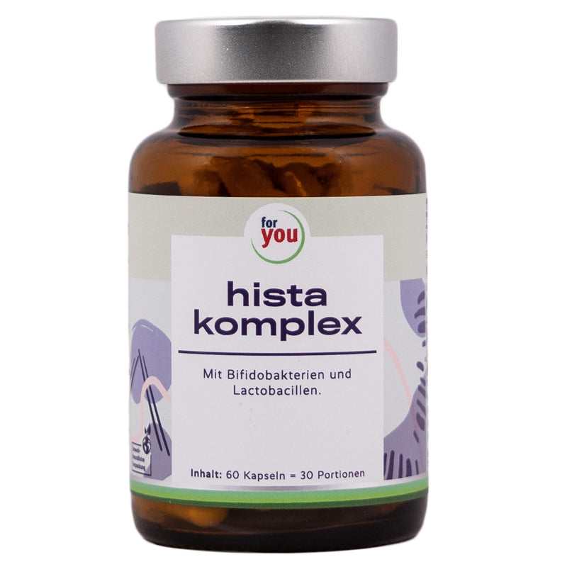 [Australia] - for you hista complex - specially developed for people with histamine intolerance - with bifidobacteria and lactobacilli - 20 billion bacteria per serving plus fiber - 60 capsules 