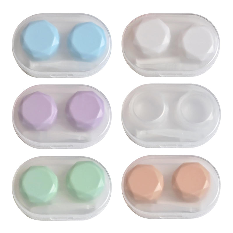 [Australia] - Celiodd Contact Lens Insertion Aid, Pack of 6 Contact Lens Removers, Contact Lens Suckers, Color Contact Lens Container, Plastic Contact Lens Container with Tweezers and Suction Cups Supplied (6 Colors) 