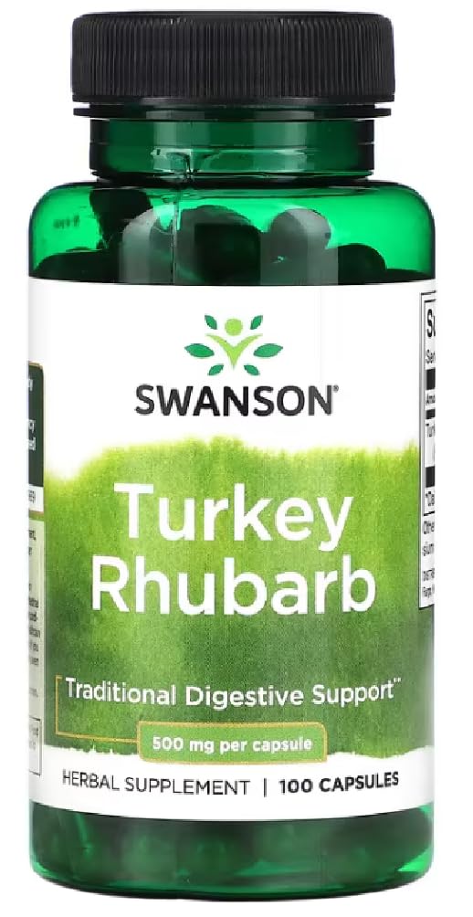 [Australia] - Swanson - Turkey Rhubarb | Digestive Support - 100 Capsules 
