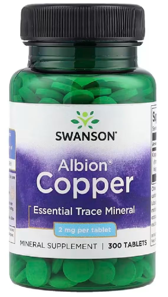 [Australia] - Swanson - Copper 2 mg | Bone and Immunity Support - 300 tablets 