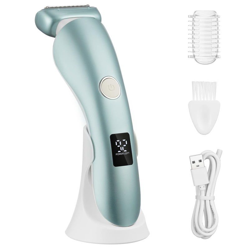 [Australia] - LOPHE Electric Shaver for Women, Wireless Wet and Dry Shaver, Painless Intimate Razor Suitable for Armpits, Bikini Area, Legs (Blue) 