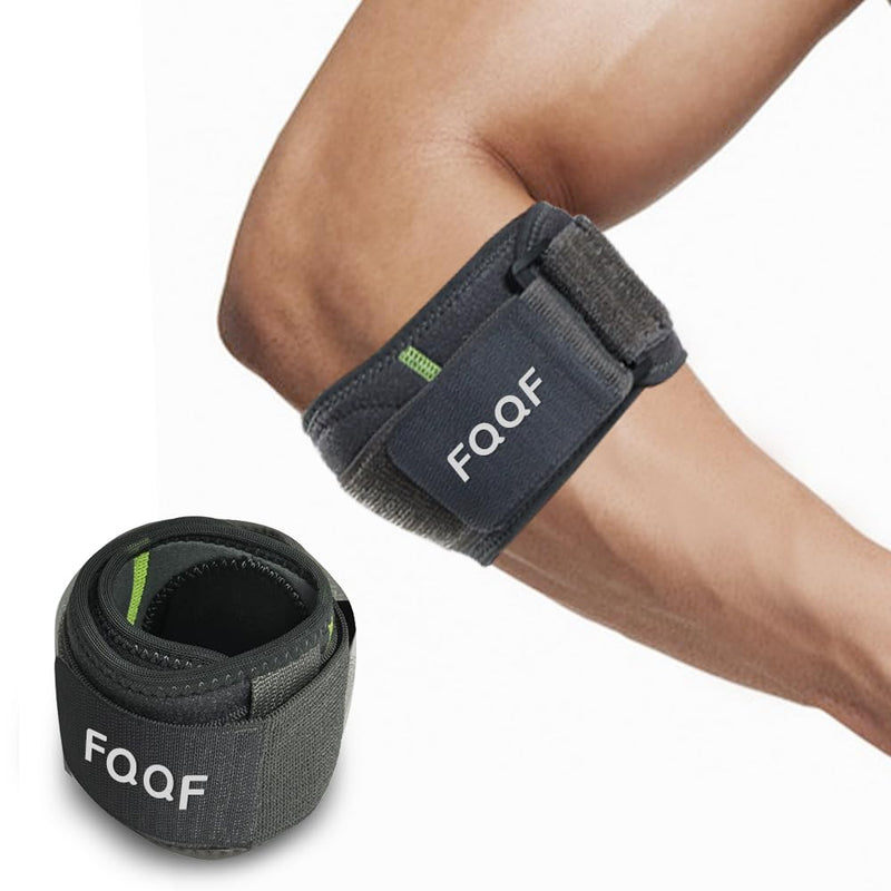 [Australia] - FQQF Elbow bandage for men and women, adjustable elbow bandage for tendonitis, arthritis, relieves the pain of tennis elbow, golfer's elbow, compression arm bandage elbow cuff black1126 