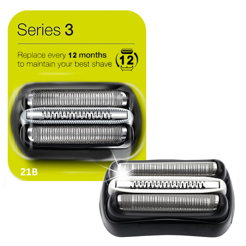 [Australia] - 21B Shaver Head Compatible with Braun Series 3 Series 3, Compatible with Braun Series 3 3070cc, 3050cc, 350, 350cc, Electric Shaver for 
