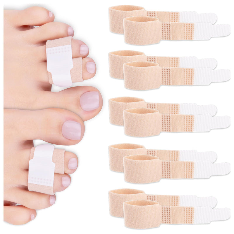 [Australia] - HALUTO 10 pieces hammer toe correction toe bandage - hammer toe correction toe stretcher, splint toes, fingers, callus toes, hammer toe pads, hallux band, toe splint 10 pieces 