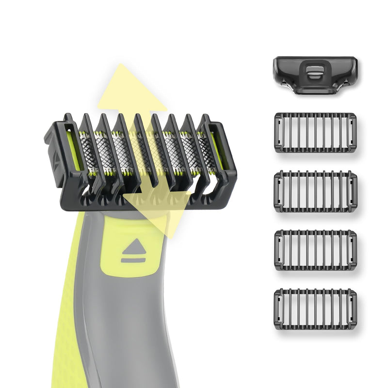 [Australia] - Attachments compatible with O Blade QP2520 QP2630 QP2724 QP2830 QP2734 360 Electric Beard Trimmer Replacement Blades, 1/2/3/5mm Trimming Attachments Oblade Accessories Kit 