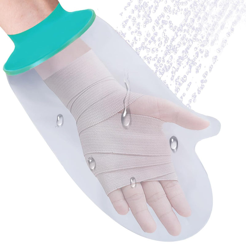 [Australia] - BelleVive Hand Cast Protector Waterproof Hand Cover for Shower Post Surgery Soft Comfortable Cast Protector for Wrist Finger Reusable Cast Bag for Bandages 