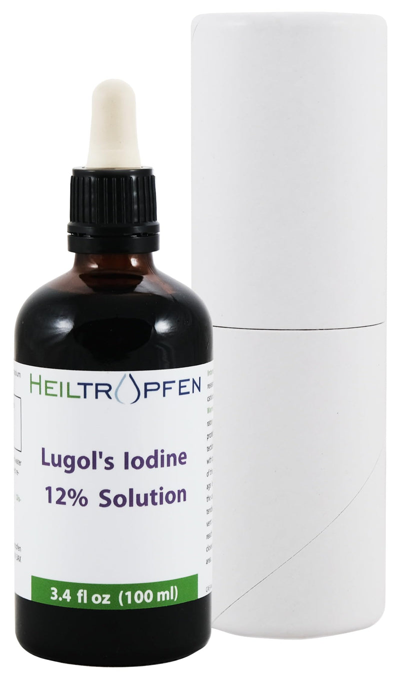 [Australia] - Lugol's iodine solution 12% 100 ml | 12 percent iodine and 24% potassium iodide | drops | Healing Drops® 