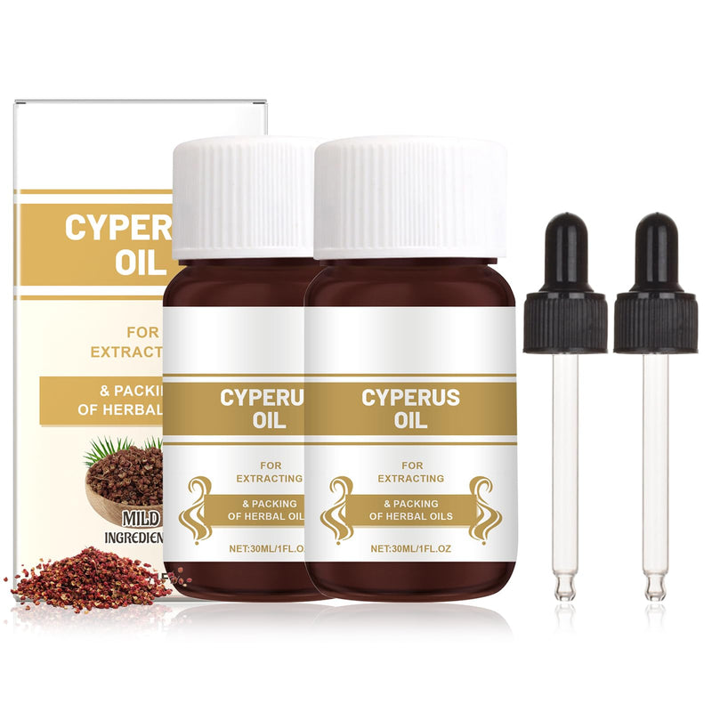 [Australia] - Pack of 2 Cyperus Rotundus Oil Cyperus Rotundus Oil Cyperus Rotundus Oil for Hair Removal Cyperus Oil Natural To reduce hair growth Smooth skin Inhibits hair growth on the body 