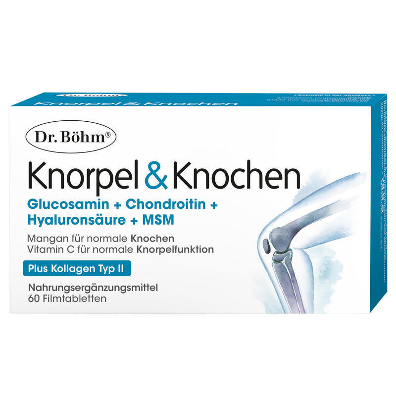 [Australia] - Dr. Böhm Cartilage & Bones: To support cartilage and bones, nutrient combination with vitamins C and D, 60 film-coated tablets 