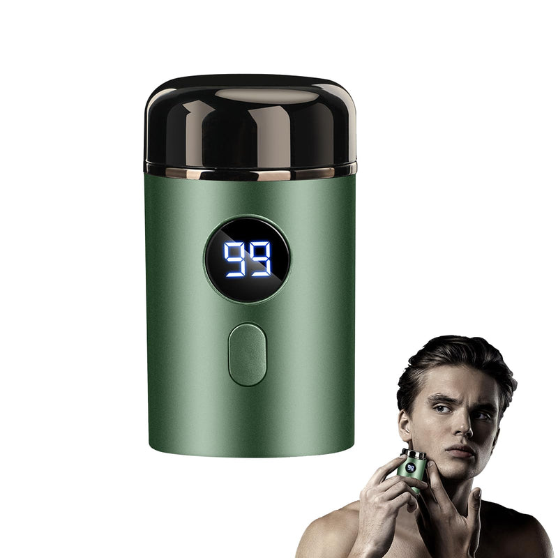 [Australia] - Horuili® Mini Electric Shaver, Portable Electric Mini Shaver, Men's Electric Shaver, USB Rechargeable Shaver, Washable Wet and Dry Shaver (Green) Green 