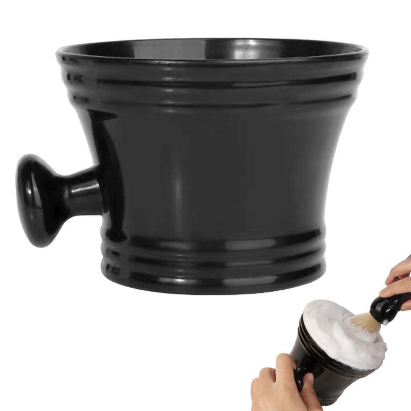 [Australia] - SOGHO shaving bowl, professional shaving mug, shaving soap dish, men's plastic shaving bowl with handle, barber shaving bowl, shaving brush bowl for shaving cream, facial cleansing soap dish 