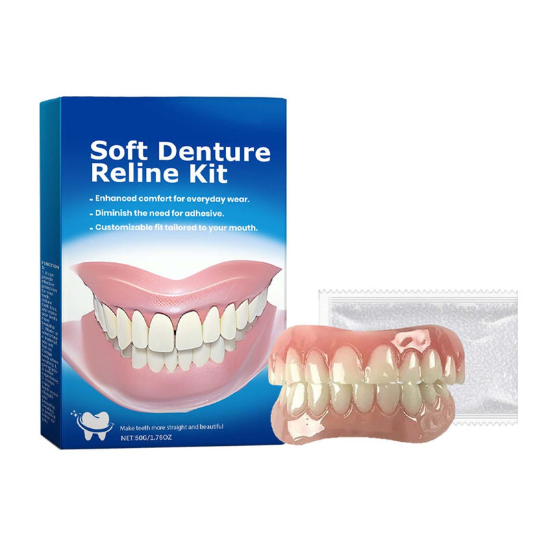 [Australia] - EONFAVE denture relining silicone dentures, dentures tooth repair set, dentures for clipping on, silicone reline denture set, cosmetic teeth temporary dentures, dentures, dentures 
