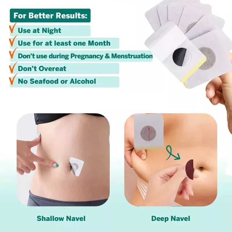 [Australia] - Slimming Patches, Slimming Quick Fat Burner Slimming Patch Weight Loss Sticker Anti Cellulite & Fat Burning, Weight Loss Plasters 90 Pieces 