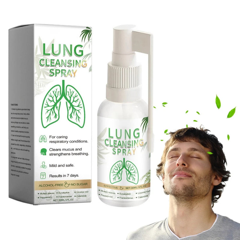 [Australia] - Herbal Lung Spray Herbal Lung 2 pieces 30ml Herbal Spray Herbal Spray Cleansing Lung Respiratory Toxic Herbal Lung Cleansing Spray Lung Cleansing Asthma Spray No Prescription 