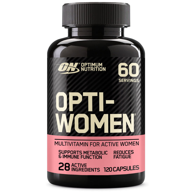 Optimum Nutrition Opti‑Women – Multivitamin Capsules for Women’s Health, Cellular Energy and Well‑Being – High‑Strength Supplement, 120 Capsules 1102290 120 count (Pack of 1)
