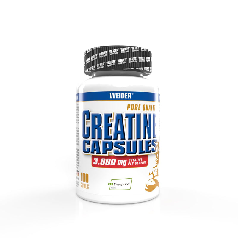 Weider Pure Ideal Quality Creatine Monohydrate Capsules, Buidling and Repair Muscle, 100 capsules 100 count (Pack of 1)