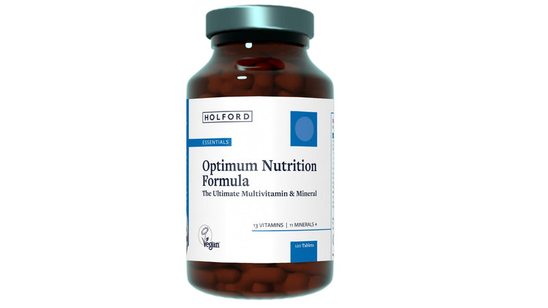 Patrick HOLFORD Optimum Nutrition Formula/The Ultimate, Multi-Vitamin & Mineral Supplement/for Daily & Long-Term Health / 24 Nutrients/Naturally Sourced / 120 Tablets/Vegan/for Women & Men