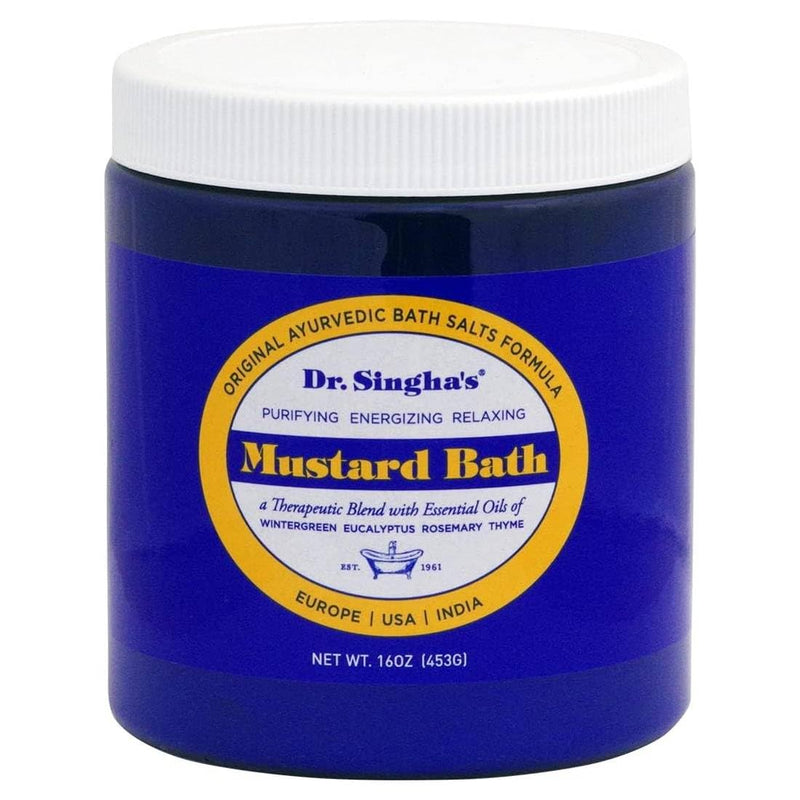 Dr. Singha's Mustard Bath, Therapeutic Bath Salts, 16 Ounce