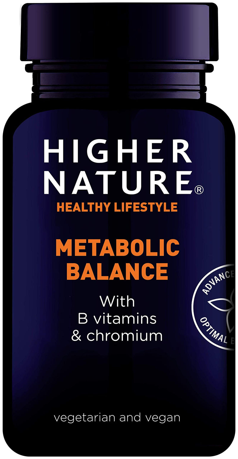Higher Nature - Advanced Glucose Support - Healthy Weight & Metabolism - Vegetarian & Vegan - 90 Capsules