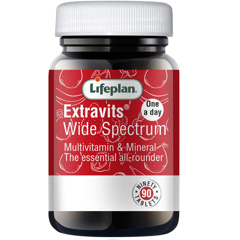 Lifeplan ExtraVits Wide Spectrum Adult Daily Multivitamin (90 Tablets) — Essential Vitamins and Minerals Complex 1 count (Pack of 90)