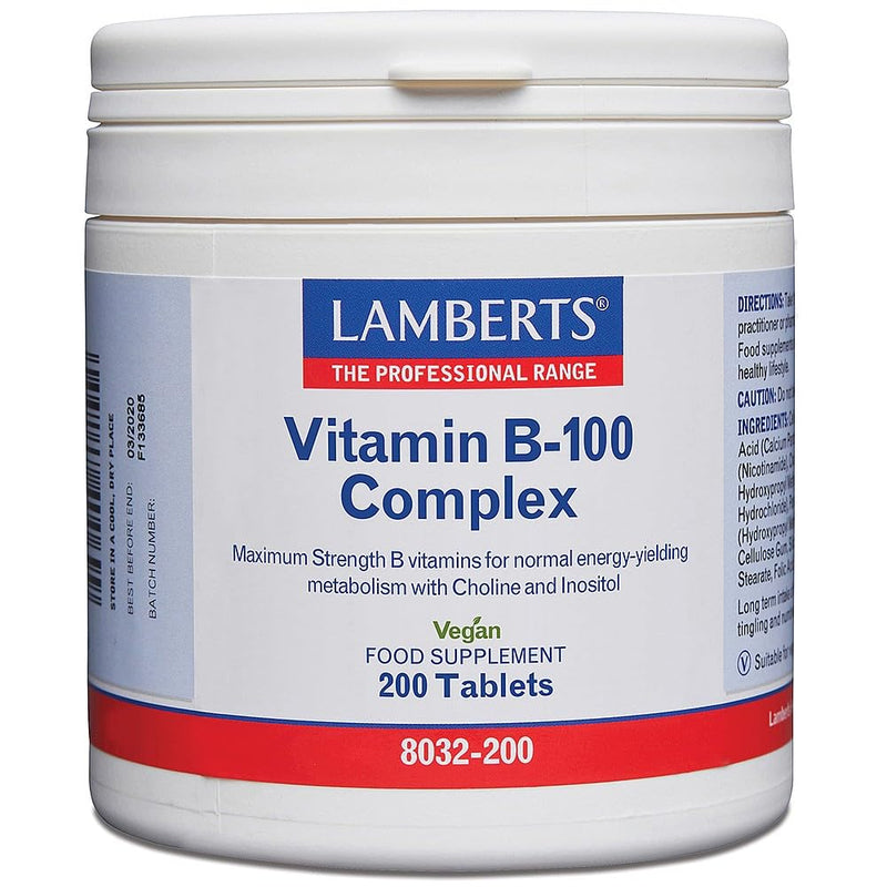Lamberts Vitamin B-100 Complex - 200 tablets
