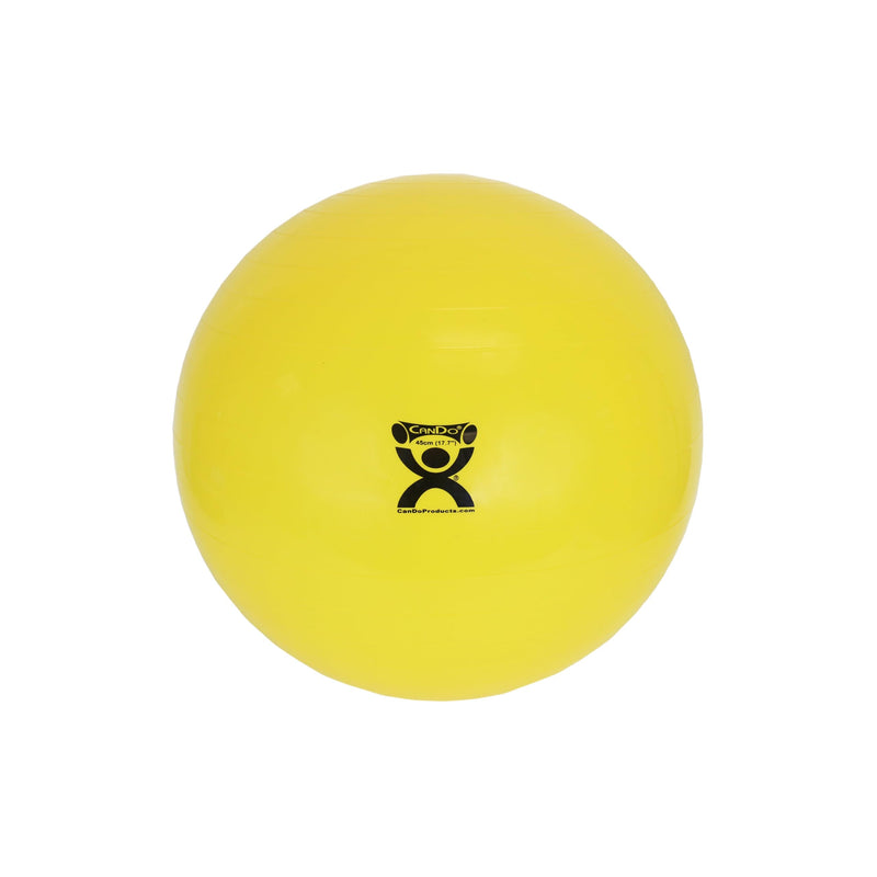 CanDo Exercise Ball, non-slip, inflatable, yellow, 45cm 45 cm