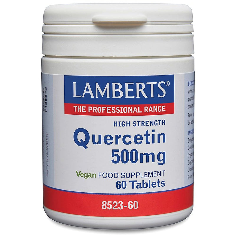 Lamberts Quercetin 500mg – High Strength Flavonoid from Plant Source – Natural Antioxidant – 60 Vegan Tablets
